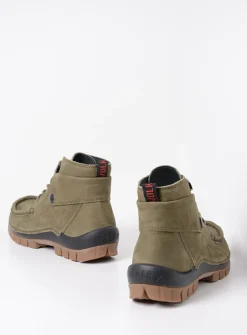 Hoge Veterschoenen|Herfst/Winter<Wolky Jump - pesto groen nubuck pestogroennubuck