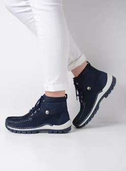 Hoge Veterschoenen<Wolky Jump Summer - denim nubuck denimnubuck