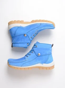 Hoge Veterschoenen<Wolky Jump Summer - hemelsblauw nubuck hemelsblauwnubuck