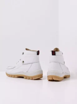 Hoge Veterschoenen<Wolky Jump Summer - wit leer witleer