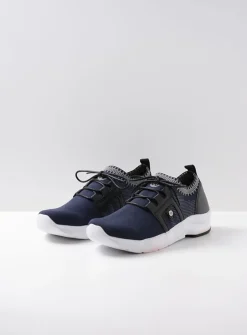 Lage Veterschoenen<Wolky Kalona - blauw 3D knitting blauw3Dknitting