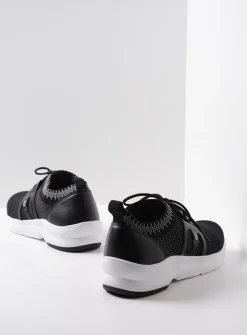Lage Veterschoenen<Wolky Kalona - zwart 3D knitting zwart3Dknitting