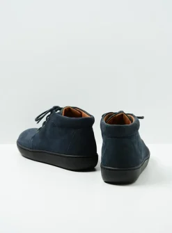 Veterschoenen Heren|Nette Schoenen Heren<Wolky Kansas Men - blauw nubuck blauwnubuck