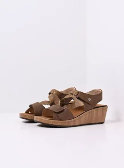 Sandalen<Wolky La Jolla - cederbruin effectleer cederbruineffectleer