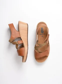 Sandalen<Wolky La Jolla - cognac leer cognacleer