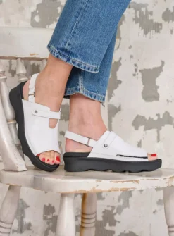 Sandalen<Wolky Laprida - wit effectleer witeffectleer