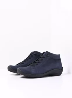 Lage Veterschoenen|Herfst/Winter<Wolky Louise - blauw nubuck blauwnubuck