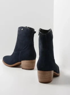 Cowboylaarzen|Enkellaarsjes<Wolky Lubbock - blauw zomer suede blauwzomersuede