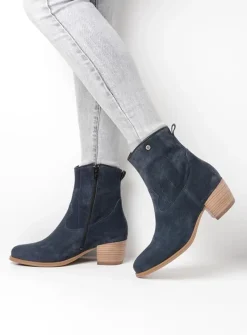 Cowboylaarzen|Enkellaarsjes<Wolky Lubbock - blauw zomer suede blauwzomersuede