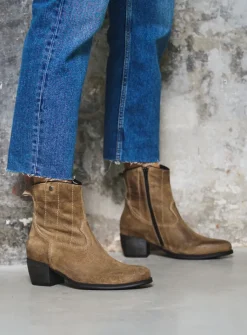 Cowboylaarzen|Enkellaarsjes<Wolky Lubbock - taupe suede taupesuede