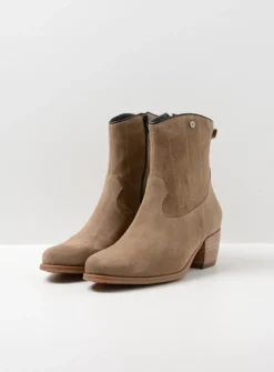 Cowboylaarzen|Enkellaarsjes<Wolky Lubbock - taupe zomer suede taupezomersuede