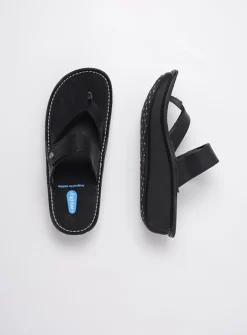 Slippers<Wolky Martinique - zwart leer zwartleer