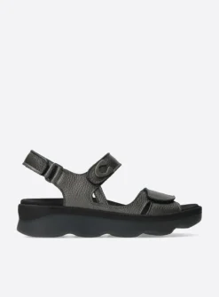 Sandalen<Wolky Medusa - antraciet leer antracietleer