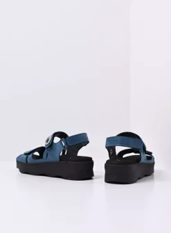 Sandalen<Wolky Medusa - blauw effectleer blauweffectleer