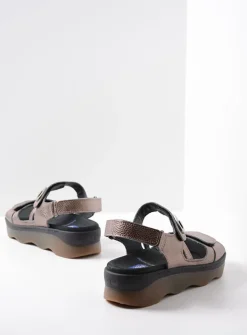 Sandalen<Wolky Medusa - brons leer bronsleer