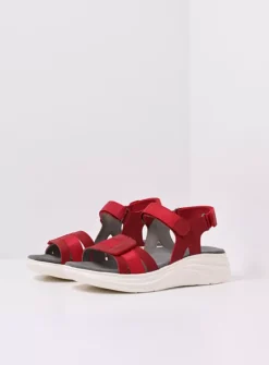 Sandalen<Wolky Miku - rood nubuck roodnubuck