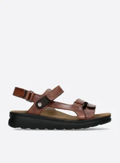 Sandalen<Wolky Mile - cognac leer cognacleer