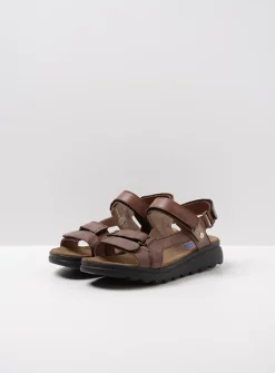 Sandalen<Wolky Mile - cognac leer cognacleer