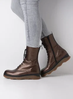 Veterlaarzen|Herfst/Winter<Wolky Mito - brons leer bronsleer