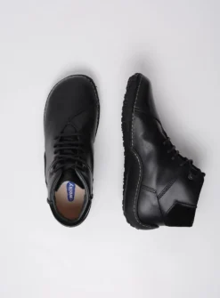 Hoge Veterschoenen|Herfst/Winter<Wolky Mokola - zwart leer zwartleer