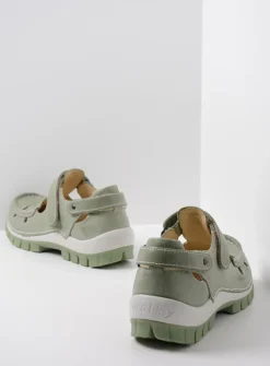 Bandschoenen<Wolky Move - lichtgroen leer lichtgroenleer