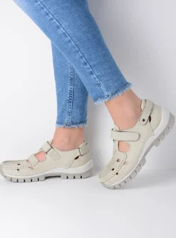 Bandschoenen<Wolky Move - offwhite leer offwhiteleer