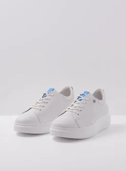 Lage Veterschoenen|Herfst/Winter<Wolky Move it HV - wit leer witleer