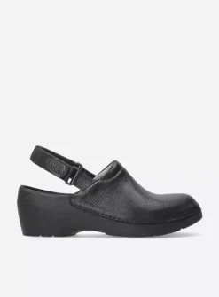 Klompen<Wolky Multi Strap Clog - zwart leer zwartleer