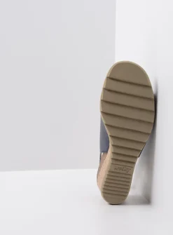 Sandalen<Wolky Murcia - blauw leer blauwleer