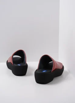 Slippers<Wolky Nassau - rood leer roodleer