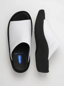 Slippers<Wolky Nassau - wit leer witleer