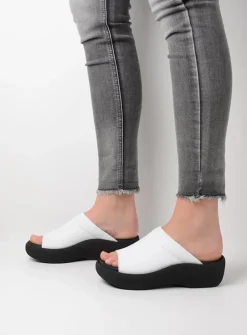 Slippers<Wolky Nassau - wit leer witleer