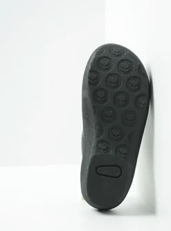 Slippers<Wolky Nassau - zwart leer zwartleer