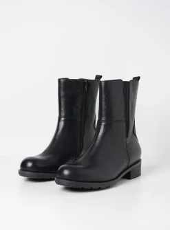 Halfhoge Laarzen|Herfst/Winter<Wolky Neola HV - zwart leer zwartleer