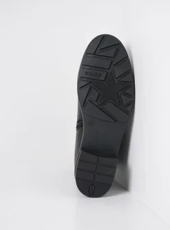 Halfhoge Laarzen|Herfst/Winter<Wolky Neola HV - zwart leer zwartleer