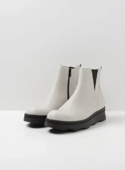 Herfst/Winter|Enkellaarsjes<Wolky Nigata - winterwit leer winterwitleer