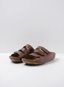 Slippers<Wolky Nomad - cognac geolied leer cognacgeoliedleer