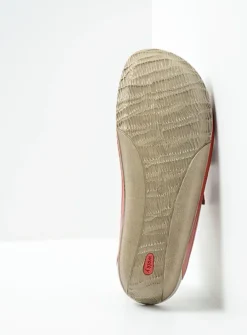 Slippers<Wolky Nomad - rood geolied leer roodgeoliedleer
