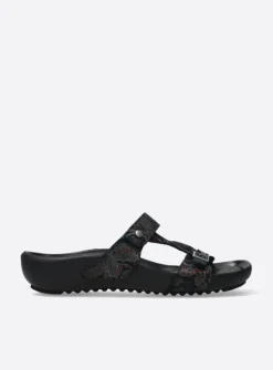 Slippers<Wolky O'Connor - zwart/blauw suede zwart/blauwsuede