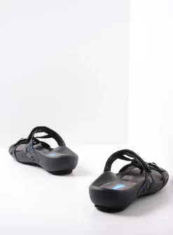 Slippers<Wolky O'Connor - zwart/blauw suede zwart/blauwsuede