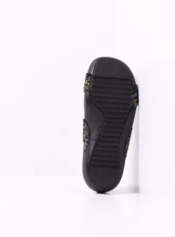 Slippers<Wolky O'Connor - zwart/multi flower nubuck