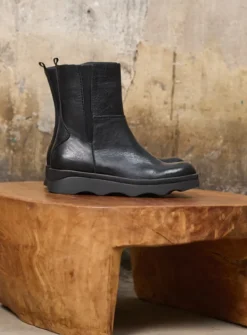 Herfst/Winter<Wolky Ogano - zwart leer zwartleer