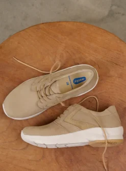 Lage Veterschoenen|Wandelschoenen<Wolky Omaha HV - beige nubuck beigenubuck