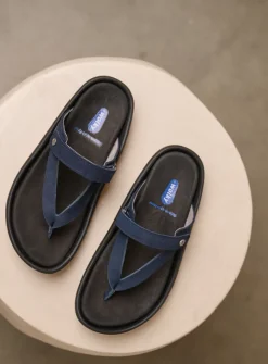 Slippers<Wolky Peace - blauw nubuck blauwnubuck