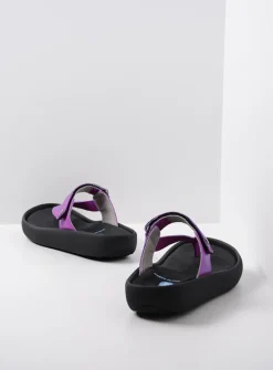 Slippers<Wolky Peace - fuchsia leer fuchsialeer