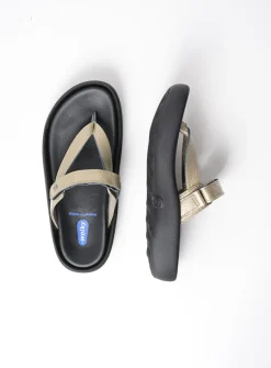 Slippers<Wolky Peace - goud leer goudleer