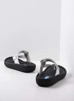 Slippers<Wolky Peace - wit leer witleer