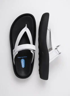 Slippers<Wolky Peace - wit leer witleer