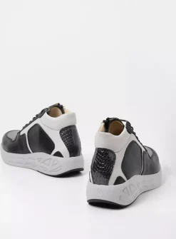 Hoge Veterschoenen|Herfst/Winter<Wolky Pep S2F - antraciet combi stretch leer antracietcombistretchleer