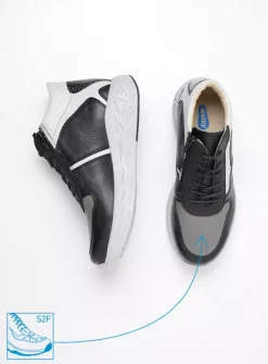 Hoge Veterschoenen|Herfst/Winter<Wolky Pep S2F - antraciet combi stretch leer antracietcombistretchleer